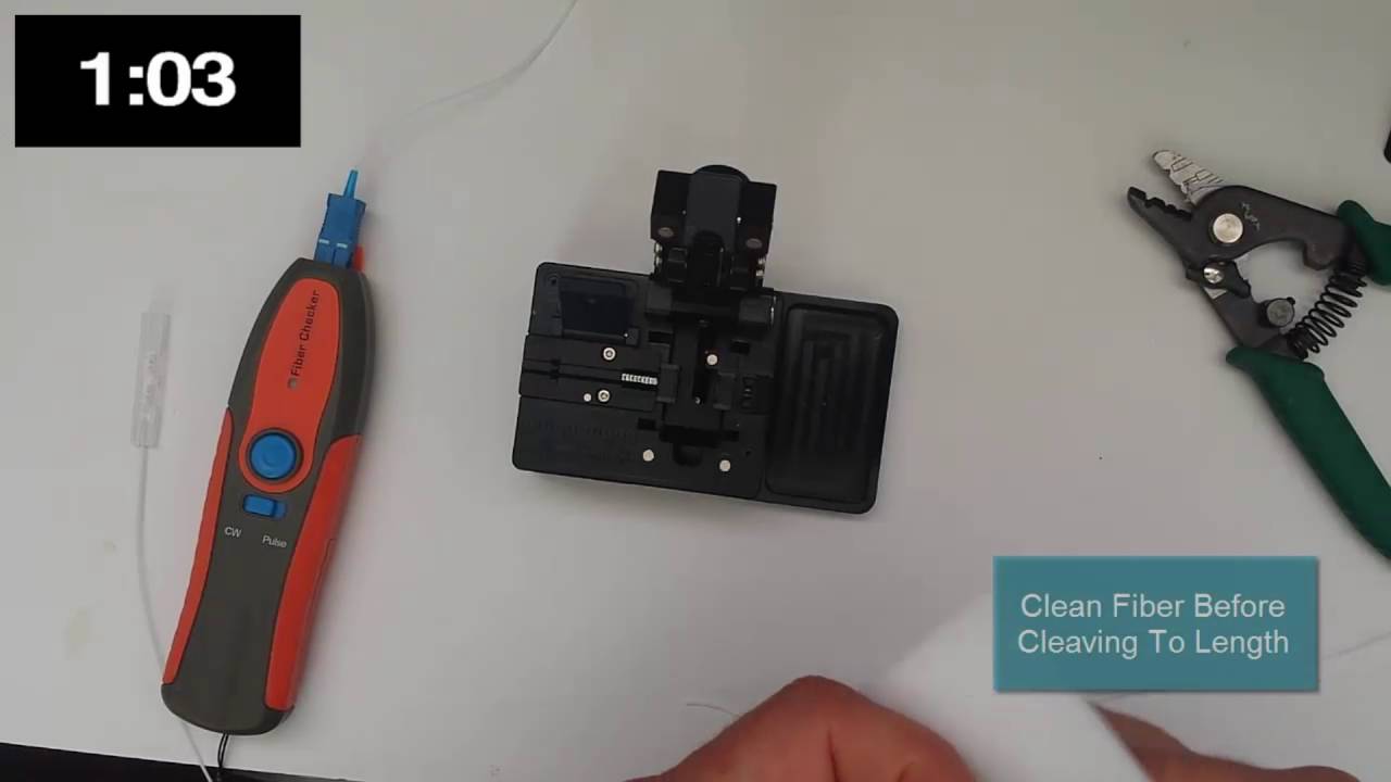 eziFIBER Splice Speed Test - YouTube
