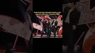 Taekook dancing to Dynamite together on the Japanese reality show Snowman😭😍      #taekook #bts