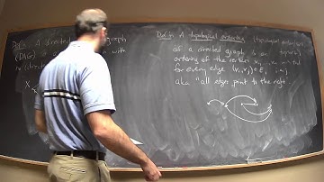 Directed acyclic graphs (DAGs) and topological ordering (topsort)