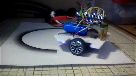 Line Following with only One Ground Sensor with a  Raspberry Pi Pico 2040 and Zepto Forth.