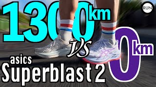 I tried out new and old Super Blast 2s with new tires and 1,300 km
