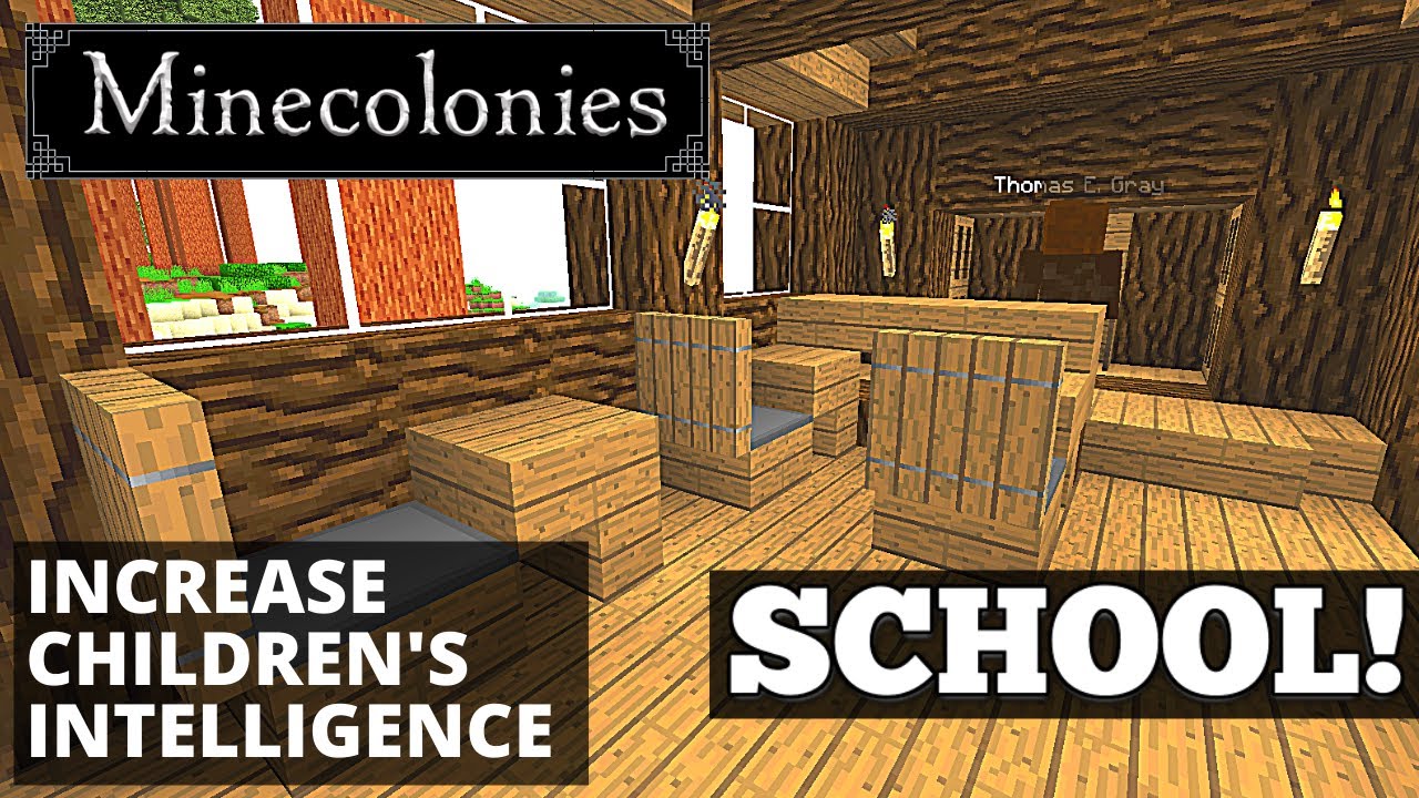 MineColonies School! Increase Intelligence! 13 YouTube