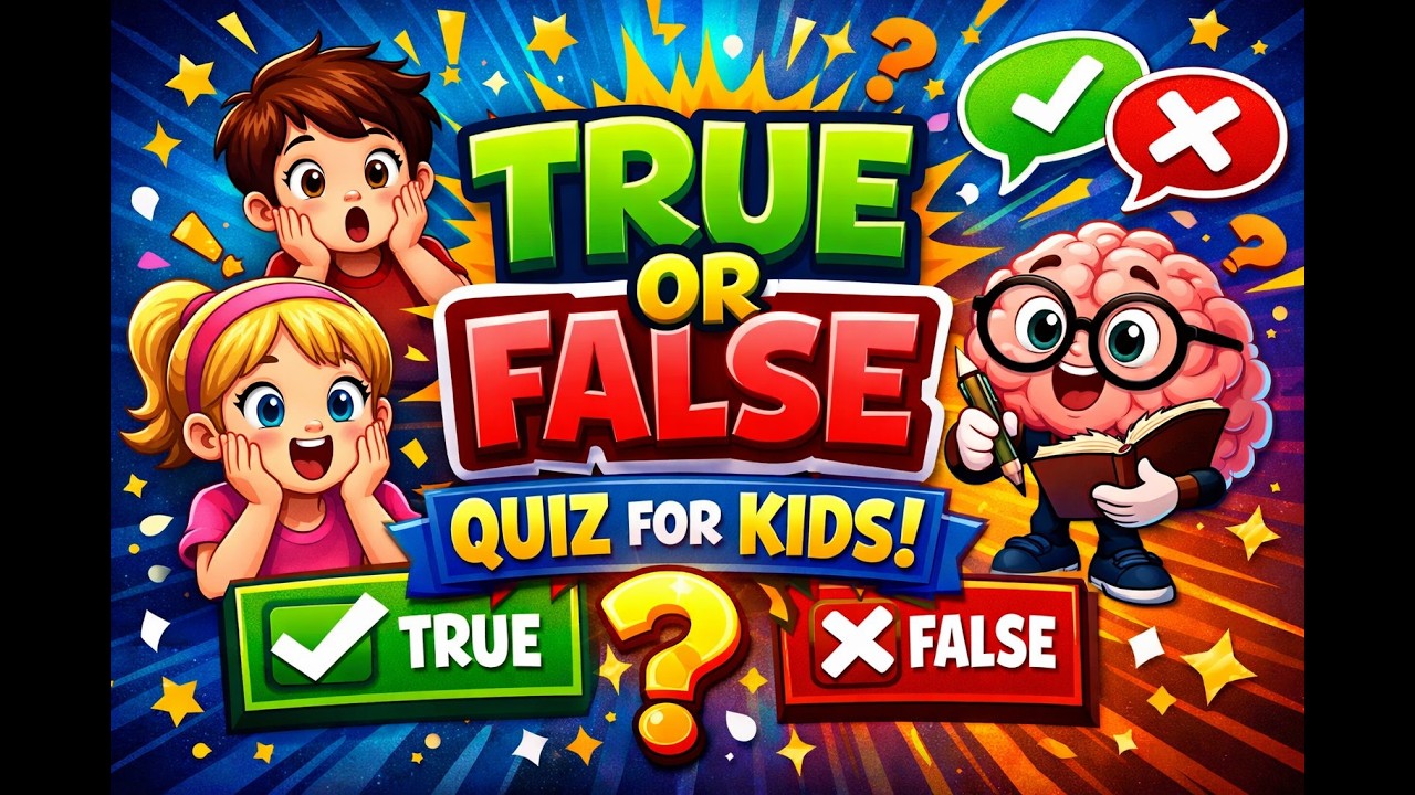 True or False Quiz for Kids | Fun Brain Game! - YouTube