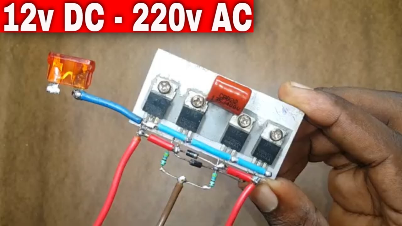 Onduleur/Convertisseur 12V DC-220V AC à 250W+ avec 4 MOSFET 100N03L : Le Schéma Complet Révélé !