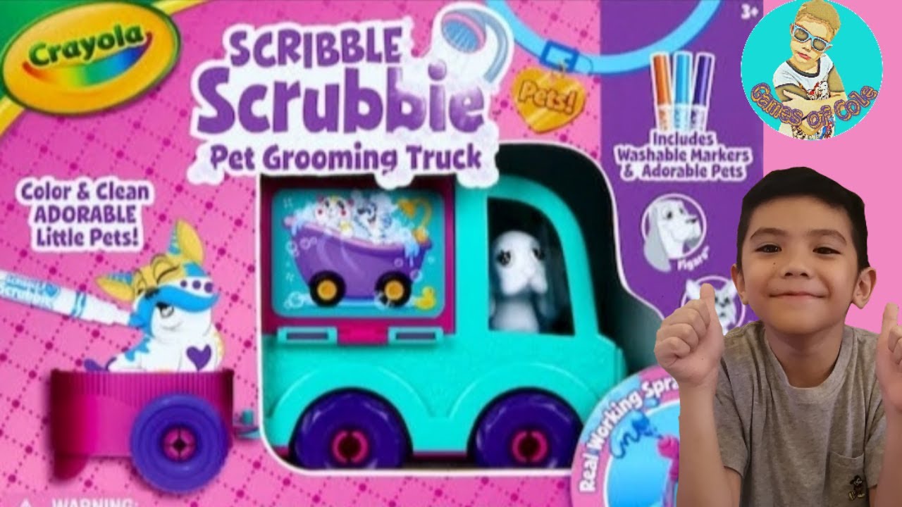 Scribble Scrubbie Pet Grooming Truck Playset, Crayola.com