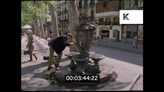 1990s Las Ramblas, Barcelona, HD from 16mm
