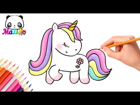 Как нарисовать милого ЕДИНОРОГА легко и просто | Як намалювати єдинорога | How to draw an Unicorn