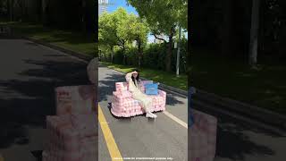 She Was So Lazy That She Built a Moving Sofa! #shorts She Was So Lazy That She Built a Moving Sofa! #shorts