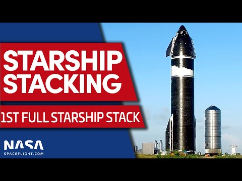 LIVE: Starship Prototype Ship 20 Stacked on Super Heavy