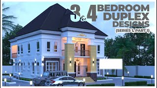 Top 5 Nigerian 3 and 4 BedRoom Duplex Designs - Nigerian House Plans Series (Series 1, Part 1)