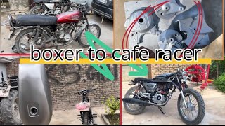 #part5 / bajaj boxer convert in cafe racer / make cafe racer