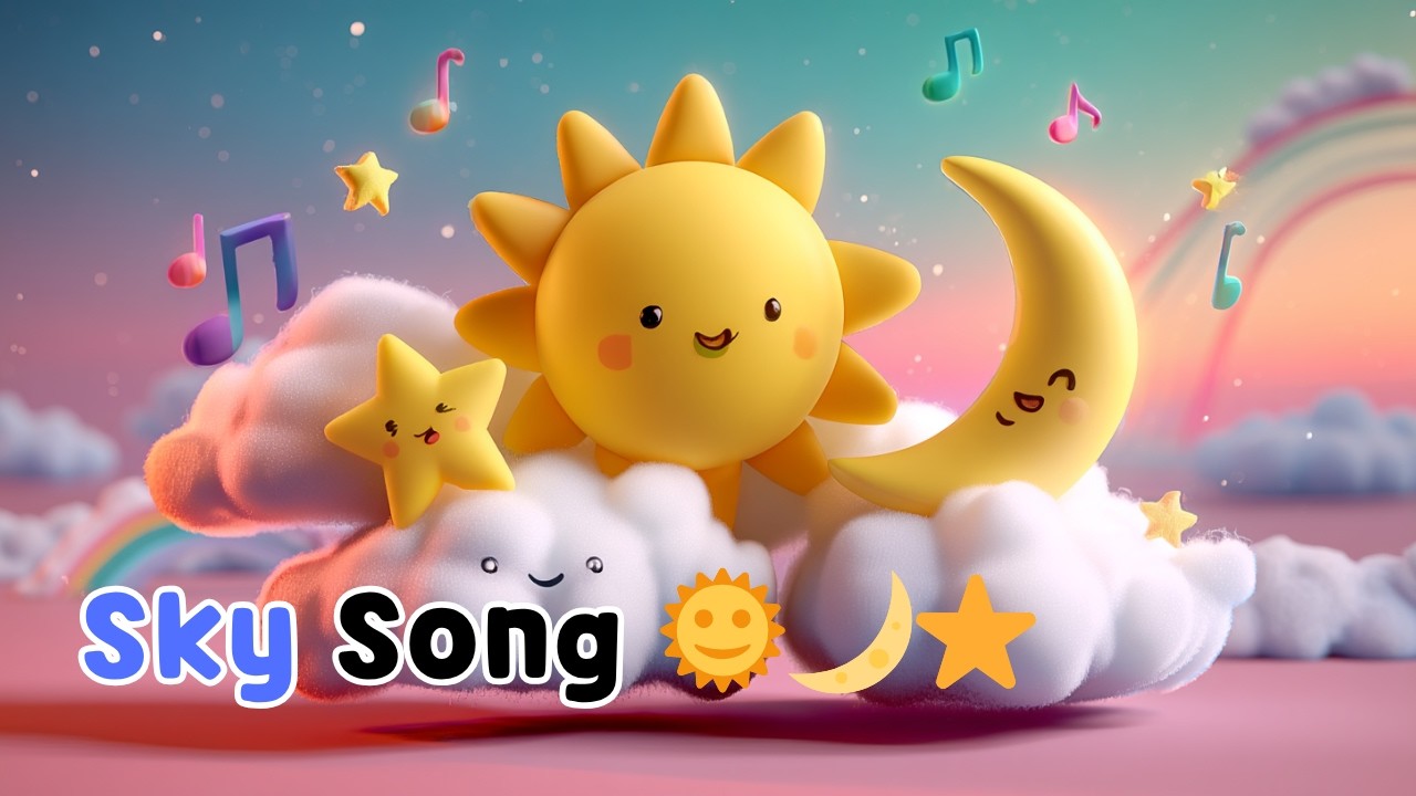 Sky Song 🌞🌙⭐️ | Learn Sun, Moon & Stars 🎶 | Kids Rhyme - YouTube