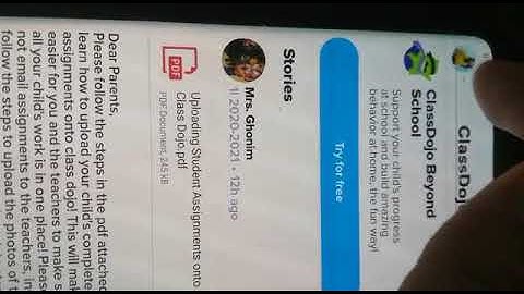 Uploading assignments onto class dojo!