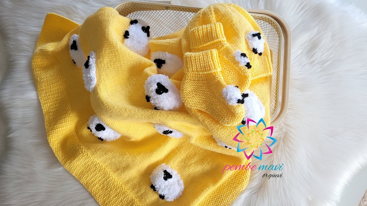 Kuzulu bebek battaniyesi ve en kolay kuzu figürü 😊😊