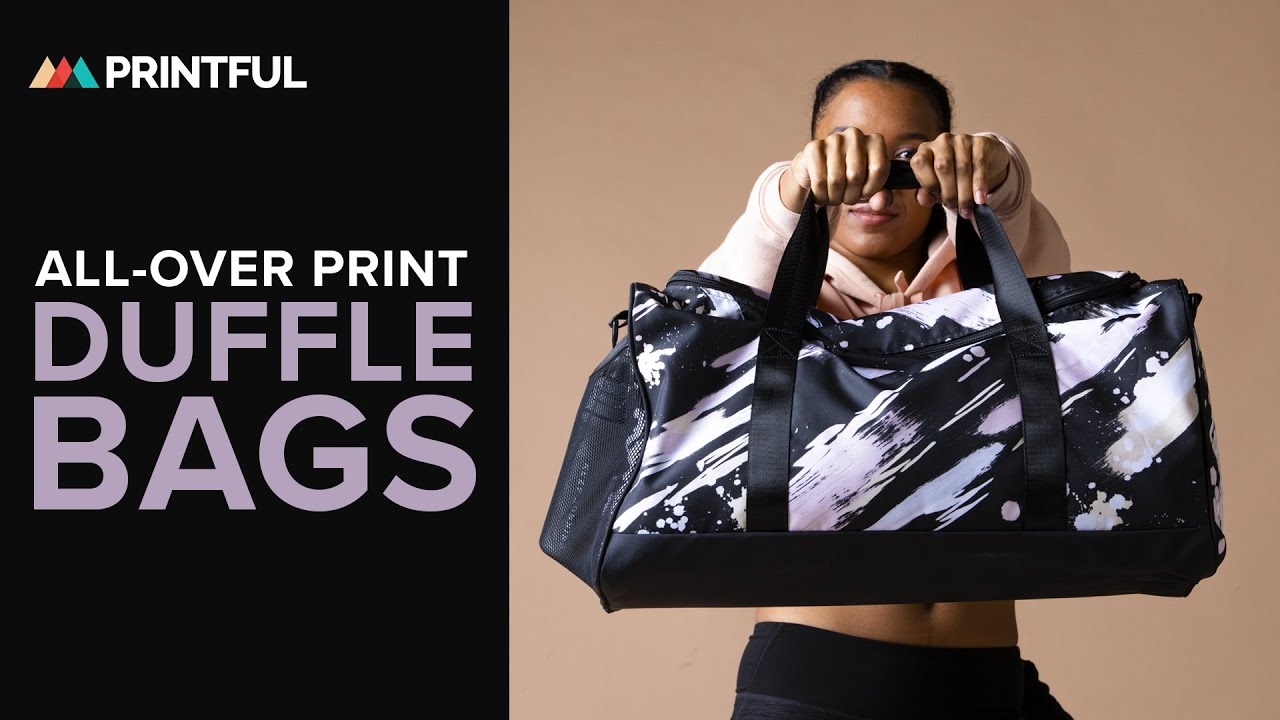 Download Custom All Over Print Duffle Bags Printful Showcase Youtube