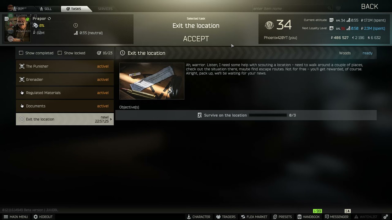 New tarkov daily quests/quest rewards YouTube