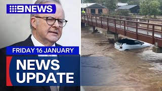 Major Cleanup After Wall Of Water Flushes Cars Out To Sea New Bill Under Threat 9 News Australia