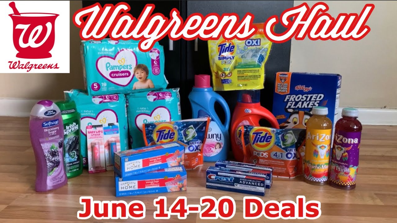 WALGREENS HAUL June 1420 Deals Cheap Pampers Don’t to