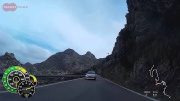 Sa Calobra descent with telemetry