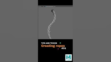 How to Create Realistic Ropes in Maya! Easy Sweep Mesh Trick! #shorts #howto #tutorial