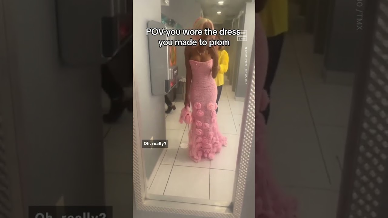 crochet prom dress viral All Made By Jade | I crocheted my last prom dress! #crochet #prom # promdress #crochetdress #explorepage