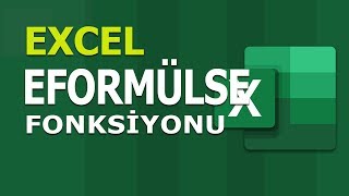 EFORMÜLSE (ISFORMULA) Fonksiyonu | Excel Dersleri EFORMÜLSE (ISFORMULA) Fonksiyonu | Excel Dersleri