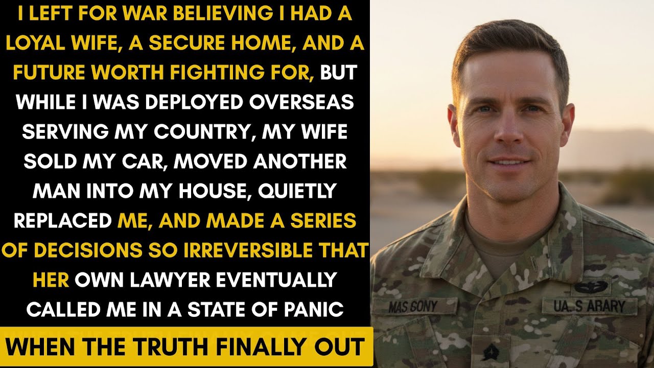 While I Was Deployed, My Wife Sold My Car and Moved a New Man In, Then Her Lawyer Called in Panic