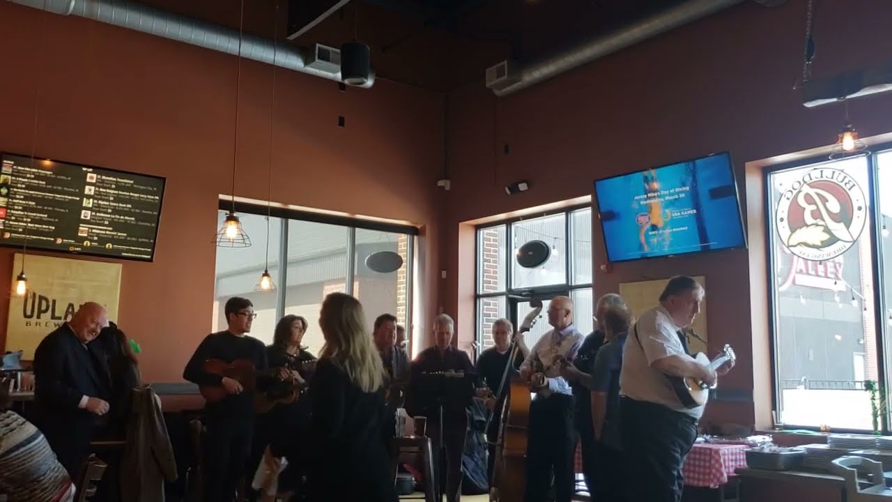 Tamburitza Allstars playing at Region Ale Madge Sindicich wake lunch 3 12 2022