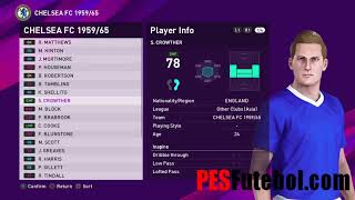 PES 2020 Classic Chelsea FC 1959-65 Option File