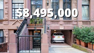 Inside a $8.495 Million Upper West Side, NYC Townhouse | Double Wide Backyard | Private Parking