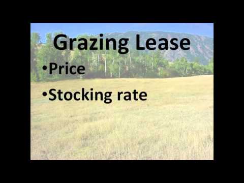 Video: Ano ang grazing lease?