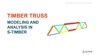 S-TIMBER Tutorial: Modeling and Analysis of  Timber Truss