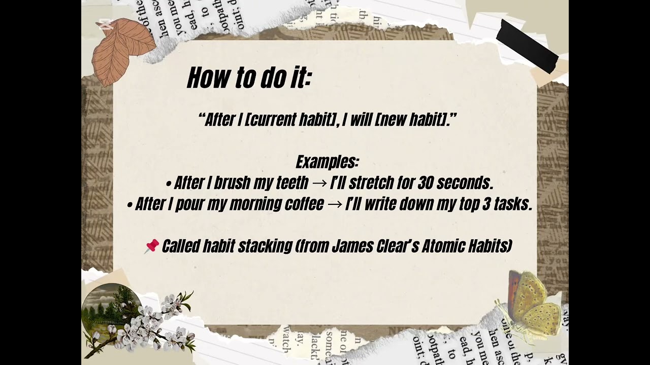 How To Build Habits that actually stick