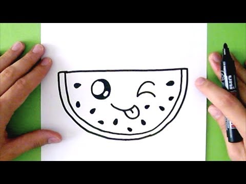 how-to-draw-a-cute-watermelon---super-easy