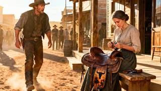 A Widow Was Repairing an Old Saddle Outside the Store — Until the Rancher Recognized the Brand