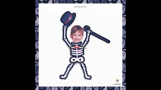 DIY Skeleton Photo Puppet -Create your own version of skeleton puppet