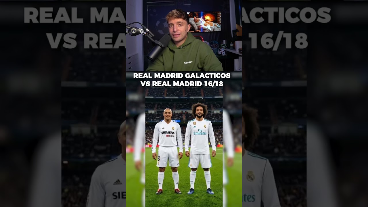Real Madrid de los Galacticos vs Real Madrid 2016-18 #shorts #futbol