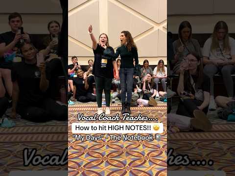 How To Hit High Notes Vocal Coach Teaches My Days From The Notebook Musical