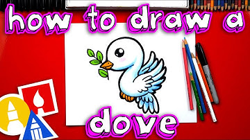 How To Draw A Dove & Olive Branch