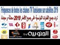 Frquences de toutes chaines tunisiennes 2019 sur tous satellites