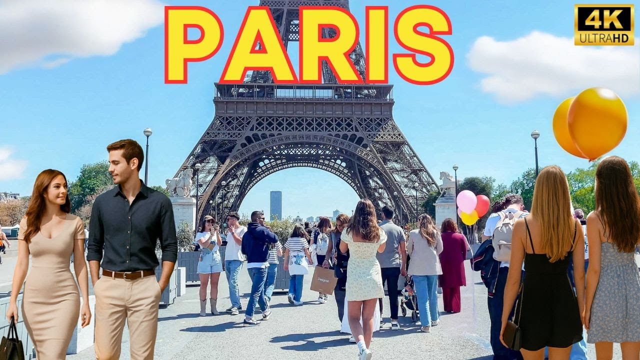 Paris, France 🇫🇷 -  4K PARIS 15 May 2025 ☀️ Eiffel Tower, Champs-Élysées Paris Walk - Captions