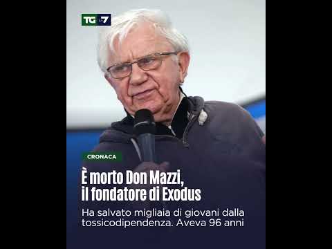 Video È morto Don Mazzi, il fondatore di Exodus. Ha salvato migliaia di giovani dalla tossicodipendenza