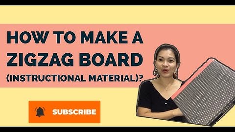 Zigzag Board❣️How to make an instructional material?(TTL1)