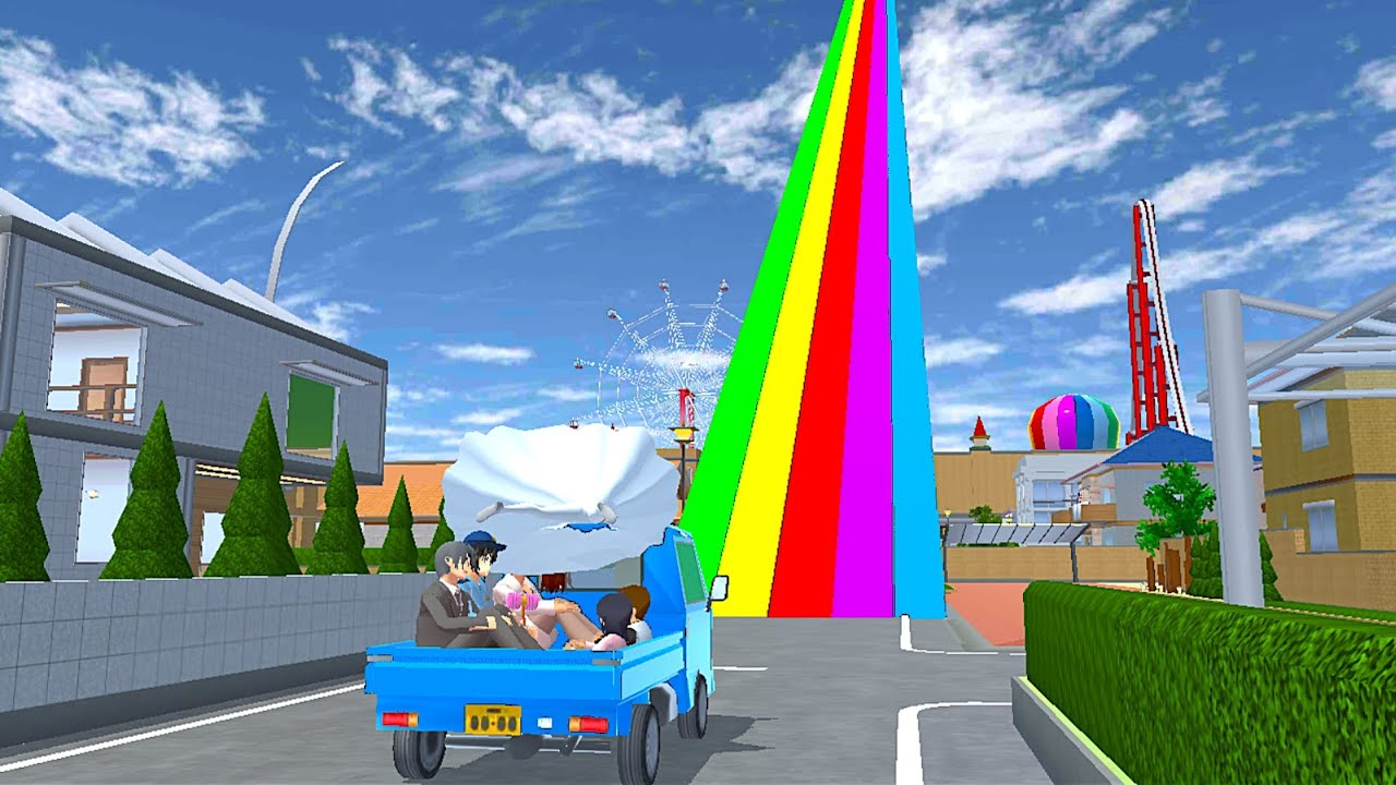 Tanjakan Pelangi Menembus Awan 🤣 sakura school simulator