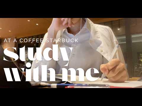 PRODUCTIVE IN JAPAN 🇯🇵 | 1.5-Hour Study & Work With Me at a Coffee Shop ☕ | Real Sounds | No Music