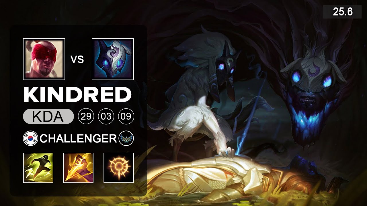 Kindred vs Lee Sin Jungle - KR Challenger - Patch 25.6 Season 15