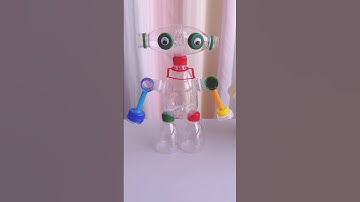 ★ Easy Plastic Bottle Robot Craft for Kids ★ DIY Fun #Shorts