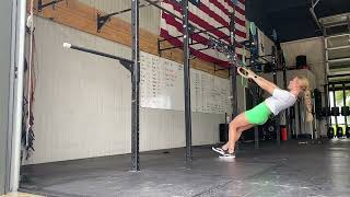 Ring rows (move feet or adjust height for scaling)