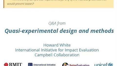 Quasi-experimental design and methods - Sample size requirements to prevent biases?