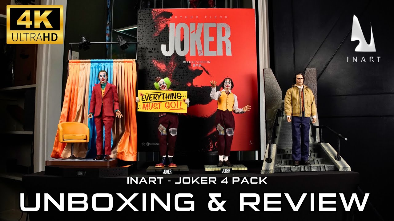 Inart Joker Premium Version 4体セット バットマン InArt Joker 4 Pack Unboxing & Review - YouTube